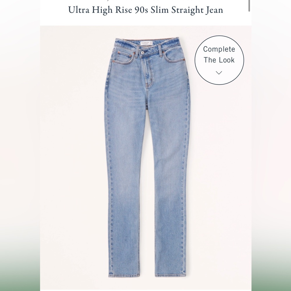 Brand new Abercrombie 90s straight slim straight ultra high rise 26/2 size
